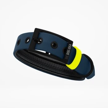 THE DOG IDEA Biothane Halsband Navy Neon Gelb XS 1 THE DOG IDEA Biothane Halsband Navy Neon Gelb XS