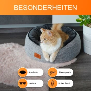 Schlitzohr Donut Katzenbett Sissy Rund 8 Schlitzohr Donut Katzenbett Sissy Rund – Bild 8