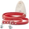 Freudentier Hundeleine Aus Leder, Verstellbar Rot 2 Cm