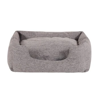 Lionto Hundebett Mit Wendekissen Meliert Grau S 5 Lionto Hundebett Mit Wendekissen Meliert Grau S – Bild 5