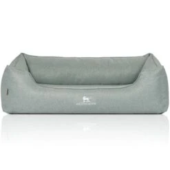 Knuffelwuff Orthopädisches Hundebett Luisa Aus Velours Mit Feinem Handwebcharakter Sunshine Edition Petrol XL