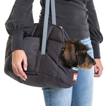 Doctor Bark Hundetragetasche Grau M 2 Doctor Bark Hundetragetasche Grau M – Bild 2