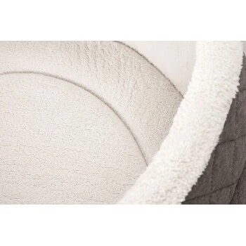 Knuffelwuff Orthopädisches Hundebett Lena Aus Velours Und Kunstleder Mit Hohem Schaumstoffrand Braun/ Beige XL 2 Knuffelwuff Orthopädisches Hundebett Lena Aus Velours Und Kunstleder Mit Hohem Schaumstoffrand Braun/ Beige XL – Bild 2