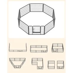 FEANDREA L Hundezaun 8 Platten Schwarz Schwarz 1,6 M, 1,6 M, 60 Cm -KONG Verkäufe b23b278b69fecf8a66a13109adddec767e797baa 1500921 de DE 979714d5ae62bcc756681c3be5581a60fafc76b5efi4HF