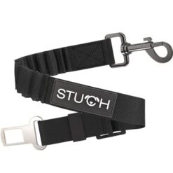 STUCH Universeller Bungee Autogurt Für Hunde & Katzen Schwarz