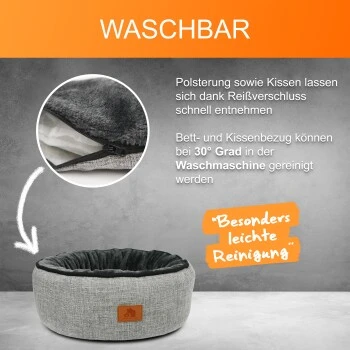 Schlitzohr Donut Katzenbett Sissy Rund 5 Schlitzohr Donut Katzenbett Sissy Rund – Bild 5