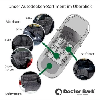 Doctor Bark Autoschondecke Für 2-Türer / Coupé / Cabrio Grau S 2 Doctor Bark Autoschondecke Für 2-Türer / Coupé / Cabrio Grau S – Bild 2